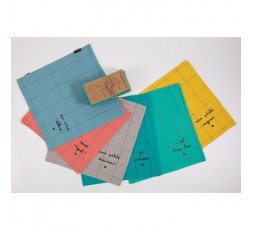 LOT DE 6 SERVIETTES DE TABLE JE CRAQUE - SOPHIE JANIERE