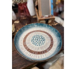 PLAT ROND ETNIC TABAK - DURO CERAMICS