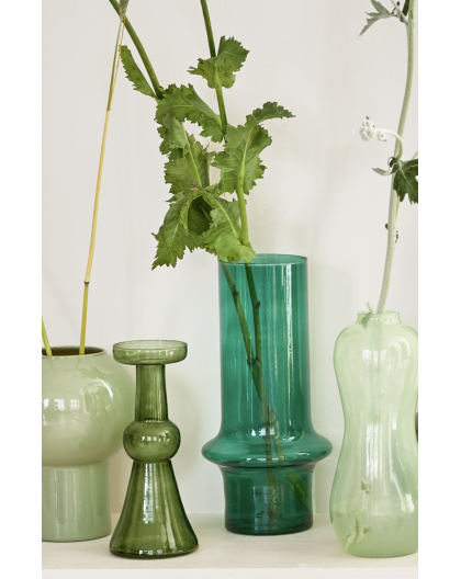 VASE EN VERRE RECYCLÉ COROLLE - URBANNATURE