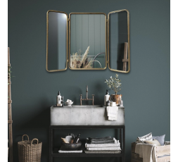 MIROIR BARBIER EN METAL - EMDE