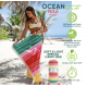 SERVIETTE DE PLAGE OCEAN MOUSSE DU NIL- GREEN PETITION