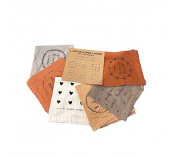 LOT DE 6 SERVIETTES DE TABLE PROFITER - SOPHIE JANIERE