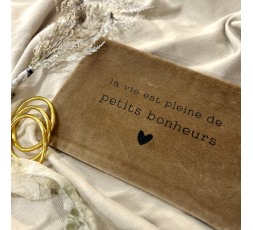 TROUSSE EN VELOURS PETITS BONHEURS - SOPHIE JANIERE