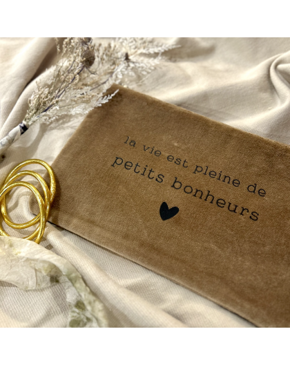 TROUSSE EN VELOURS PETITS BONHEURS - SOPHIE JANIERE