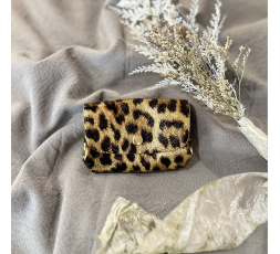 PORTE MONNAIE EN CUIR LEOPARD 