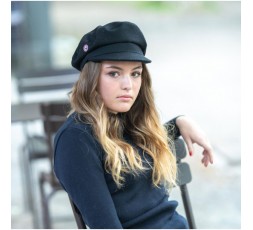 CASQUETTE GAVROCHE NAVY BLACK - LA PANTOUFLE A PEPERE