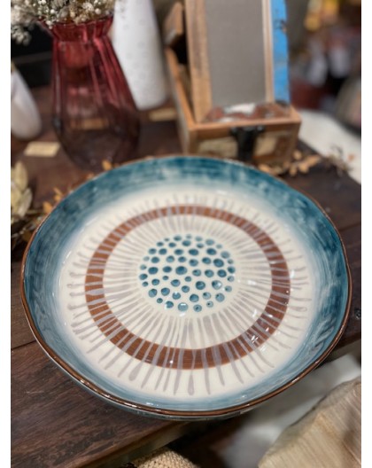 PLAT ROND ETNIC TABAK - DURO CERAMICS