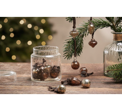 PETITE BOULE DE NOEL EN VERRE  - NKUKU