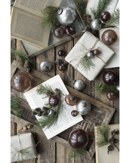 PETITE BOULE DE NOËL EN VERRE SOUFFLÉ - IB LAURSEN