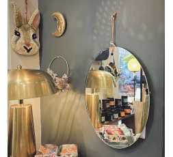 MIROIR CORDON OVALE - BAZAR DE LUXE