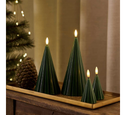 BOUGIE LED SAPIN LAURA EN CIRE - SIRIUS