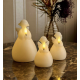 SET 2 BOUGIES LED ANGES LUCIA EN CIRE - SIRIUS