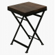 TABOURET BISTRO EN BOIS RECYCLE - RAW MATERIALS 