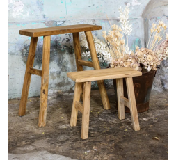 TABOURET EN BOIS RECYCLE - RAW MATERIALS 