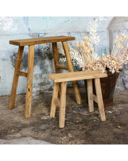 TABOURET EN BOIS RECYCLE - RAW MATERIALS 