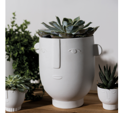 CACHE POT VISAGE EN PORCELAINE - RÄDER 